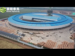 Mobile Rotary Tunnel Kiln Untuk Pabrik Pembuatan Batako Tanah Liat Otomatis